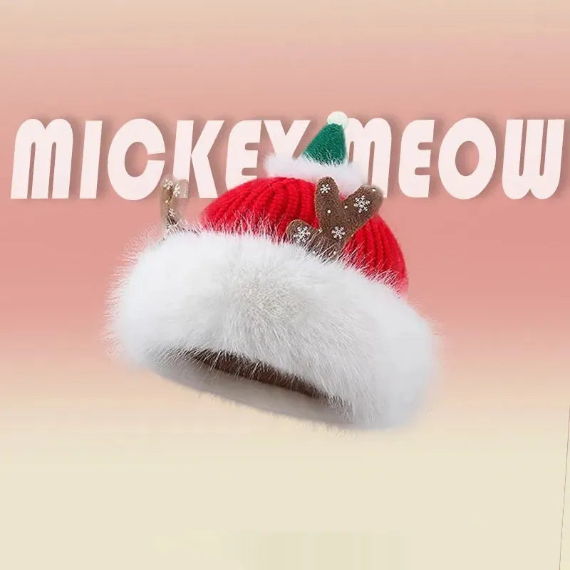 Christmas Antlers Knitted Hat Plush - Bellarte Enchanté Christmas Antlers Knitted Hat Plush